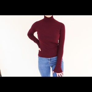 H&M  Maroon turtle neck sweater